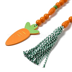 Wood Beaded Garland Hanging Ornament&nbsp;HJEW-A007-01B