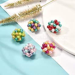 Round Woven Beads&nbsp;HY-JF-4MM-M2