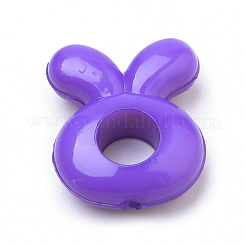 Opaque Solid Color Bunny Acrylic Beads&nbsp;SACR-Q190-25
