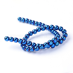 Non-magnetic Synthetic Hematite Beads Strands&nbsp;X-G-S096-8mm-7