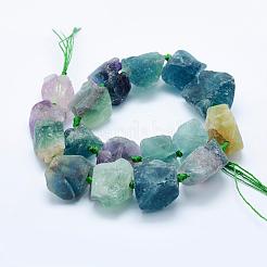 Natural Fluorite Beads Strands&nbsp;G-K203-64