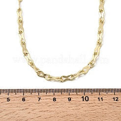 4MM Brass 8 Link Chain Necklaces for Women Men&nbsp;NJEW-F355-02G