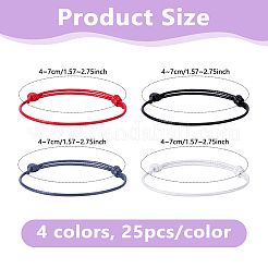 100Pcs 4 Colors Korean Waxed Polyester Cord Bracelet Making&nbsp;AJEW-DC0004-37B