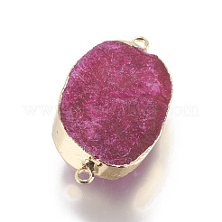 Natural Druzy Crystal Links connectors&nbsp;G-L509-15G