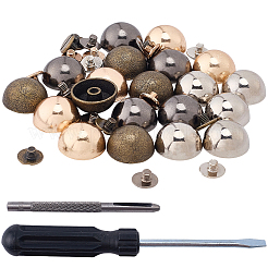 20 Bags 4 Colors Alloy Studs Rivets&nbsp;FIND-CL0002-03