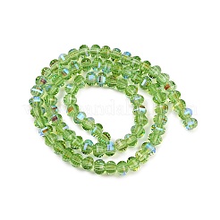 Electroplate Transparent Glass Beads Strands&nbsp;EGLA-B011-08A-AB05