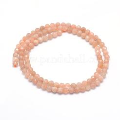 Natural Sunstone Beads Strands&nbsp;G-E411-13B-3mm