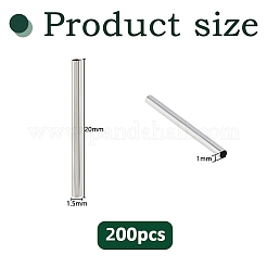 304 Stainless Steel Tube Beads&nbsp;STAS-DC0017-22