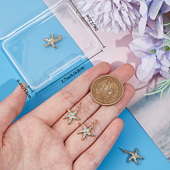 5Pcs Brass Micro Pave Grade AAA Cubic Zirconia Pendants&nbsp;ZIRC-BBC0002-41