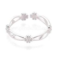 925 Sterling Silver Open Cuff Rings for Women&nbsp;STER-N016-147S