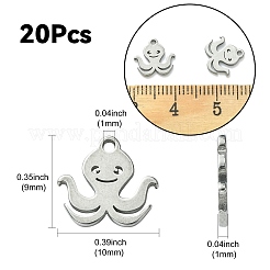 304 Stainless Steel Charms&nbsp;STAS-CJC0008-06P
