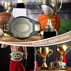 Folding Acrylic Display Stands for Champion Belts&nbsp;AJEW-BC0010-89