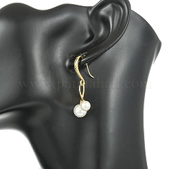 Shell Pearl Dangle Earrings&nbsp;EJEW-JE07206