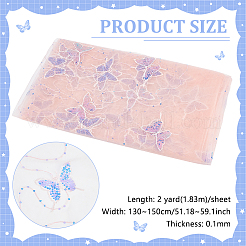 1 Sheet Butterfly Pattern Polyester Fabrics&nbsp;DIY-BC0012-75