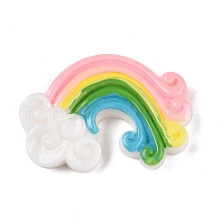Rainbow Resin Cabochons&nbsp;LS-CRES-R183-28