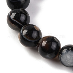 Natural Tibetan Agate(Dyed & Heated) 1-Eye Beads Strands&nbsp;G-G163-A02-04
