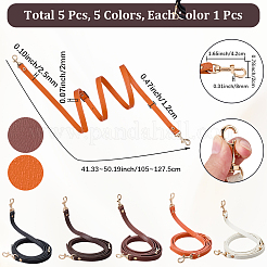 5Pcs 5 Styles PU Leather Shoulder Strap&nbsp;FIND-CL0001-67B
