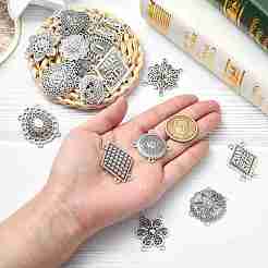 60Pcs 30 Styles Tibetan Style Zinc Alloy Multi-Strand Links&nbsp;FIND-CJ0003-63