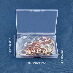 Brass Twister Clasps&nbsp;KK-FH0001-36