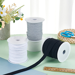 3 Bundles 3 Colors Polyester-Cotton Ribbon&nbsp;OCOR-BC0008-66B