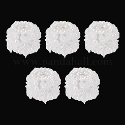 Polymer Clay with Imitation Pearl Beads&nbsp;CLAY-TAC0020-02A