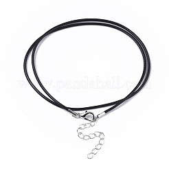Waxed Cotton Cord Necklace Making&nbsp;X-MAK-S032-1.5mm-B01