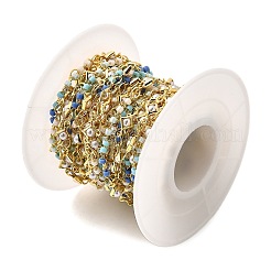 Brass Rhombus Link Chains&nbsp;KK-D391-01G