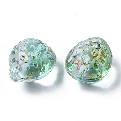 Transparent Spray Painted Glass Beads&nbsp;GLAA-R215-01-B07
