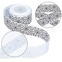3 Rolls 3 Styles  Halloween Printed Polyester Grosgrain Ribbon&nbsp;OCOR-GF0002-50B