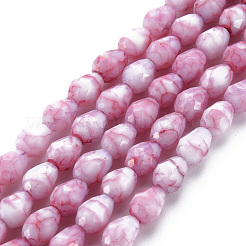 Opaque Baking Paint Glass Beads Strands&nbsp;EGLA-N006-007