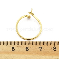 Leaf & Flower Brass Adjustable Ring Settings&nbsp;KK-G527-01C-G