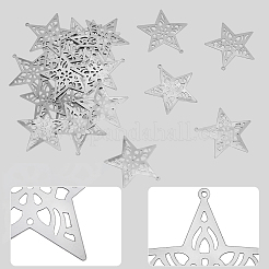 40Pcs 2 Styles Iron Pendants&nbsp;IFIN-GF0001-56