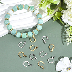 30Pcs 2 Colors 304 Stainless Steel Charms&nbsp;STAS-BBC0010-14B
