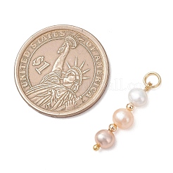 Natural Cultured Freshwater Pearl Two Sides Polished Pendants&nbsp;PALLOY-JF05094