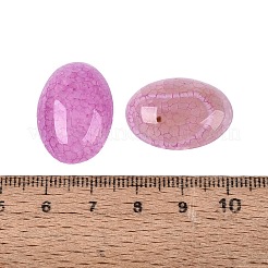 Dyed Natural Fire Crackle Agate Cabochons&nbsp;G-Q957-02B-01-18x25