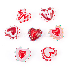 7Pcs 7 Colors Handmade Lampwork Bumpy Beads&nbsp;LAMP-TA0002-58