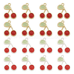 16Pcs 2 Colors Alloy Enamel Pendants&nbsp;ENAM-TA0003-85