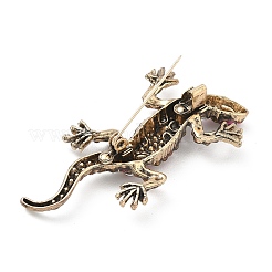 Alloy Rhinestone Lapel Pin Brooches for Clothes&nbsp;JEWB-F047-02AG