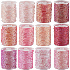 12 Rolls 12 Colors Metallic Sewing Thread&nbsp;OCOR-CY0002-02E