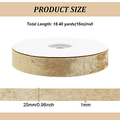 Flat Velvet Ribbon&nbsp;OCOR-WH0078-123B