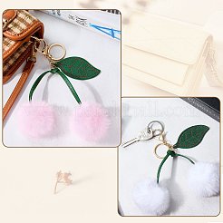 1Pc Cherry Plush Cloth Pendant Decorations&nbsp;HJEW-SZ0001-40I