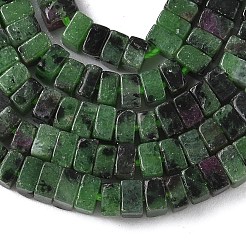 Natural Ruby in Zoisite Beads Strands&nbsp;G-A280-C09-01