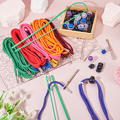 16Pcs 8 Colors Polyester & Cotton Replacement Drawstring Cords&nbsp;FIND-TA0009-39