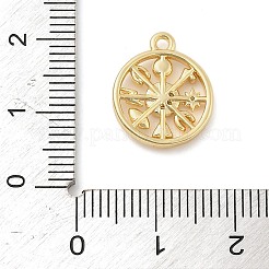 Brass Micro Pave Cubic Zirconia Pendants&nbsp;KK-I380-20G