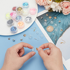 DIY Glass Ball Dangle Earring Making Kit&nbsp;DIY-PH0021-53