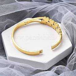 Ion Plating(IP) 304 Stainless Steel Hinged Bangles for Women&nbsp;BJEW-A011-19G