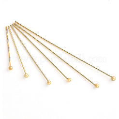 Brass Ball Head Pins&nbsp;KK-BC0005-20G
