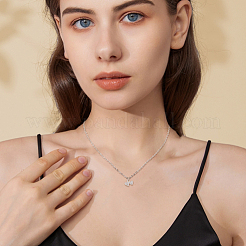 10Pcs 2 Colors Rack Plating Brass & Clear Cubic Zirconia Pendants&nbsp;KK-HS0001-11
