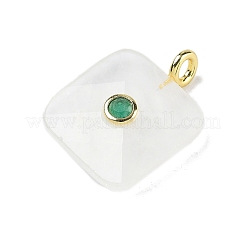 Natural Quartz Crystal Faceted Pendants&nbsp;G-C274-03-G09