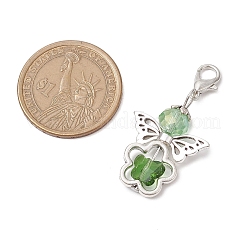 7Pcs 7 Colors Angel Glass Pendant Decorations&nbsp;HJEW-JM02789-02